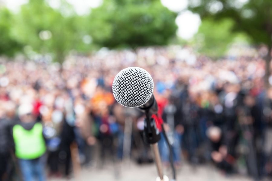Microphone at a Meeting