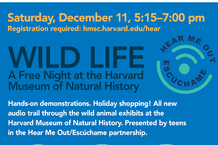 Harvard Museum of Natural History celebrates Hear Me Out program